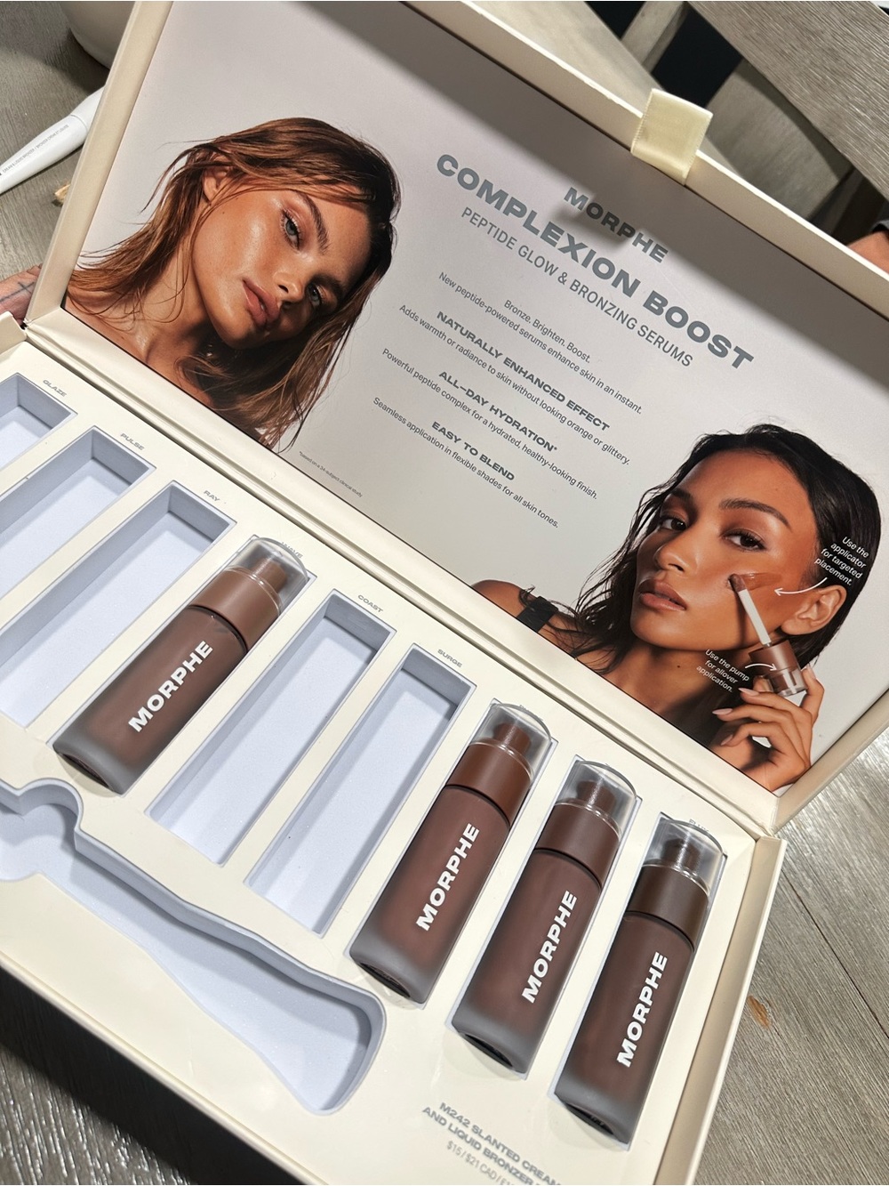 Morphe Complexion Boost Bronzing Serums - Light to Deep Brown Shades